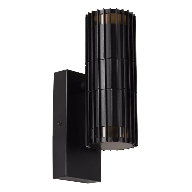 TIMBALA - Wandspot / Wandlamp Binnen/Buiten - 2xGU10 - IP44 - Zwart | Essential - 11840/02/30