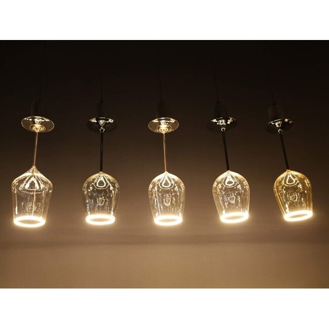 LED Red Wine smokey black-E27-5W-500lm-2200K