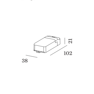 Wever & Ducré LED Power Supply 350mA 10W Phase Cut-off Dim