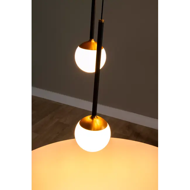 Premium CALINA - Pendant lamp - Ø 41.9 cm - LED Dimmable - CCT - 5x7.4W 2200K/3300K - Black - 24406/37/30