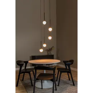 Lucide Premium Premium CALINA - Pendant lamp - Ø 41.9 cm - LED Dimmable - CCT - 5x7.4W 2200K/3300K - Black