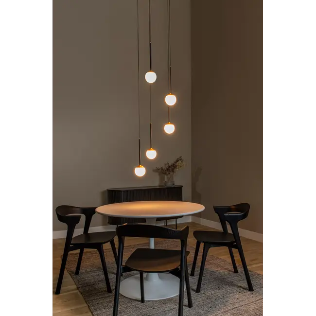 Suspension Premium CALINA - Ø 41,9 cm - LED à intensité variable - Température de couleur - 5 x 7,4 W 2200 K/3300 K - Noir - 24406/37/30