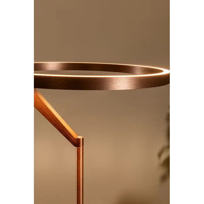 Premium APPLAUSE - Vloerlamp - Ø 33 cm - LED Dimb. - CCT - 2700K/4000K - Koffie - 23700/20/96