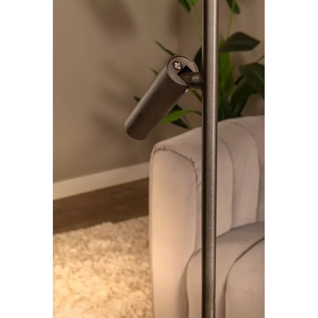 Lampe sur pied Premium APPLAUSE - Ø 33 cm - LED à intensité variable - Température de couleur : 2700 K/4000 K - Gris fer - 23700/20/15