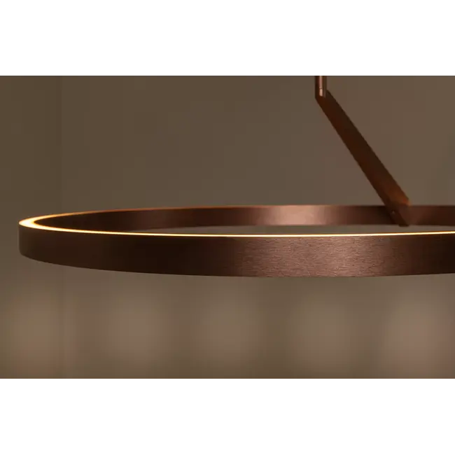 Suspension Premium APPLAUSE - Ø 60 cm - LED à intensité variable - Température de couleur - 1 x 32 W 2700 K/4000 K - Détecteur de mouvement - Couleur : Café - 23400/60/96