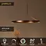 Premium APPLAUSE - Hanglamp - Ø 60 cm - LED Dimb. - CCT - 1x32W 2700K/4000K - Handbewegingssensor - Koffie - 23400/60/96