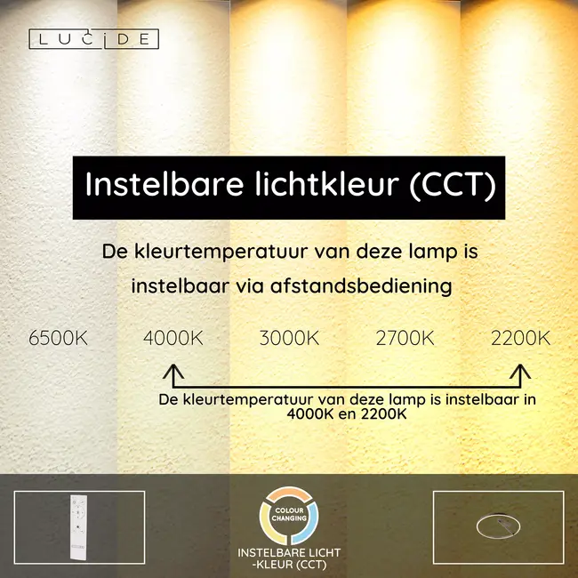 Premium APPLAUSE - Ceiling Light - Ø 60 cm - LED Dimmable - CCT - 1x40W 2200K/4000K - Grey Iron - 23100/60/15