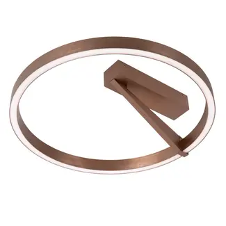 Lucide Premium Premium APPLAUSE - Plafonnière - Ø 40 cm - LED Dimb. - CCT - 1x26W 2200K/4000K - Koffie