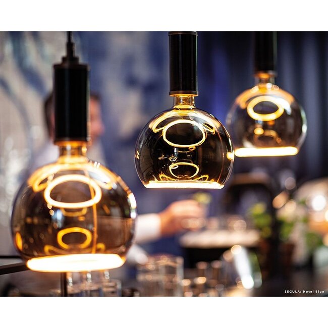 LED Floating Globe 300 smokey grey-E27-8W-350lm-1900K