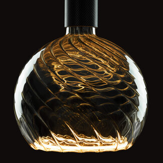 Segula LED Floating Globe 200 twisted smokey grey-E27-6W-250lm-1900K