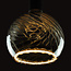 LED Floating Globe 200 twisted smokey gray-E27-6W-250lm-1900K