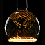 LED Floating Globe 150 twisted smokey gray-E27-6W-230lm-1900K