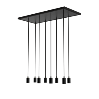 Segula Pendant lamp MADOX 8-WAVE - E27 - Black