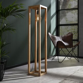 LioLights Wooden floor lamp