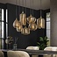 Hanglamp 4+3 stripe glass horizontal / Amberkleurig glas