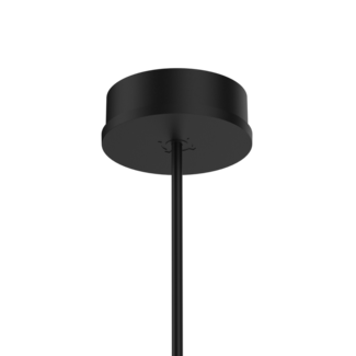 Wever & Ducré Plaque de montage simple ronde - Noire