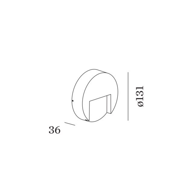 Boîtier rond Reto 1.3 à montage en surface IP65