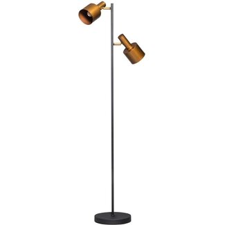ETH Vintage LED Staanlamp Sledge zwart/goud