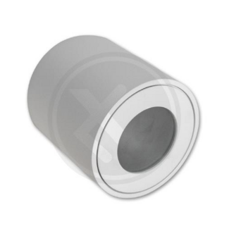 LioLights Spot en saillie IP54 GU10 rond 80x84 blanc - S