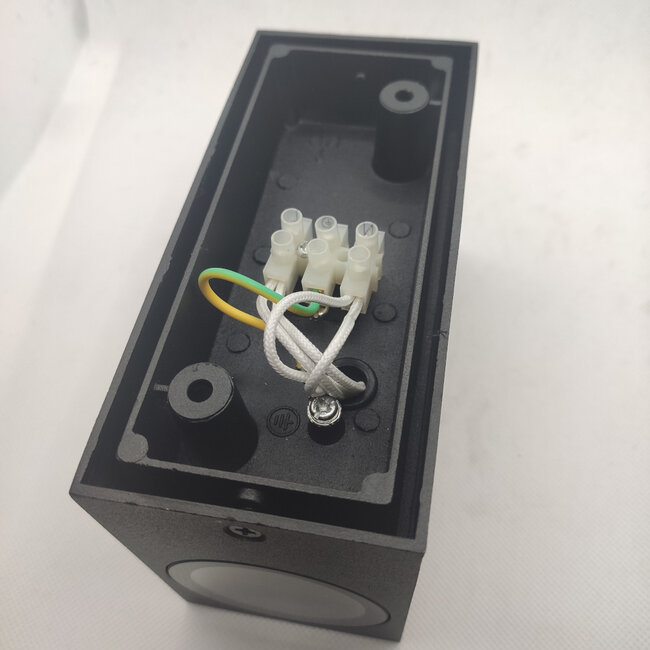 LIDA | Murale | Réglage vertical | Noire | IP54 | GU10 - S