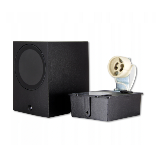 LIDA | Murale | Haut | Noir | IP54 | GU10 - S