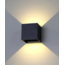 LioLights Applique murale extérieure LED IP65 - Noire | Orientable vers le haut et vers le bas