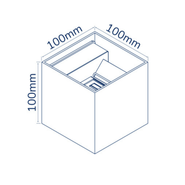 LED Wall Outdoor Lamp IP65 - Black | Up and Down