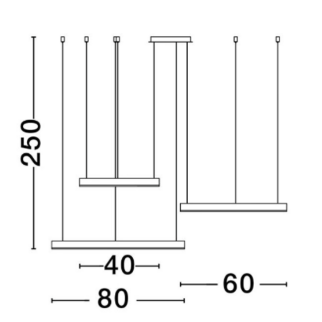 Suspension Elowen - 3x Or