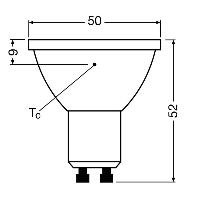 GU10 LED spotlight 2.4-35W - DIMMABLE