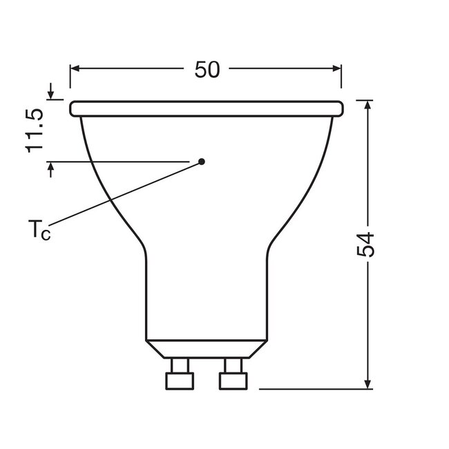 GU10 LED spot 3,7-50W - DIMBAAR