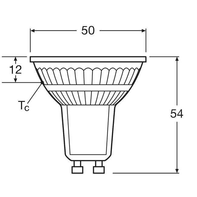 GU10 LED spot 3,7-50W - NIET DIMBAAR