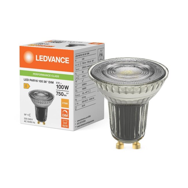 GU10 LED spotlight 8-100W - DIMMABLE