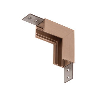 Lucide Premium Rail d'angle vertical LINIAL Premium pour montage en surface - Système monophasé / Éclairage sur rail - Intelligent - Rail 48 V - Champagne
