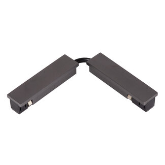Lucide Premium Premium LINIAL Flexibel koppelstuk - 1-fase Railsysteem / Railverlichting - Smart - 48V Track - Mat Zwart Chroom