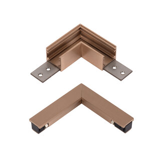 Lucide Premium Premium LINIAL L-coupler - 1-phase track system / track lighting - Smart - 48V track - Champagne