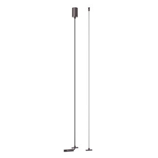 Lucide Premium Suspension LINIAL haut de gamme pour conducteur intégré - Système de rails monophasé / Éclairage sur rails - Intelligent - Rails 48 V - Chrome noir mat