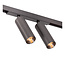 Lucide Premium Premium LINIAL MOXX Railspot - 1-phase Track System / Track Lighting - Smart - 48V Track - 2xLED - Matt Black Chrome