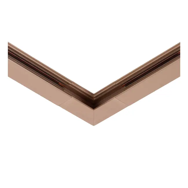 Premium LINIAL Opbouwrail - Hoek Verticaal - 1-fase Railsysteem / Railverlichting - Smart - 48V Track - Champagne - 55900/03/05