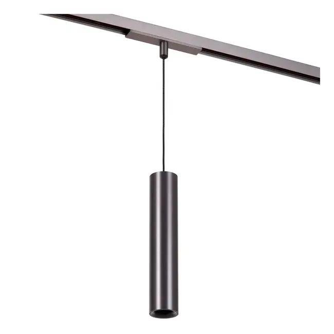 Premium LINIAL LUXUS Pendant Lamp - 1-Phase Track System / Track Lighting - Smart - 48V Track - 1xLED - Matt Black Chrome - 55906/08/08