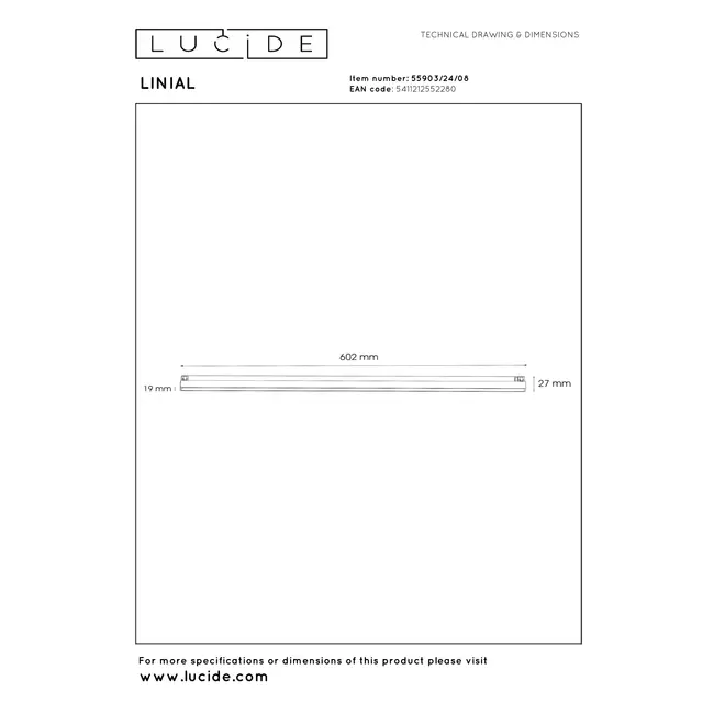 Premium LINIAL GLYXX Rail Spot - 1-Phase Track System / Track Lighting - Smart - 48V Track - 1xLED - Matt Black Chrome - 55903/24/08