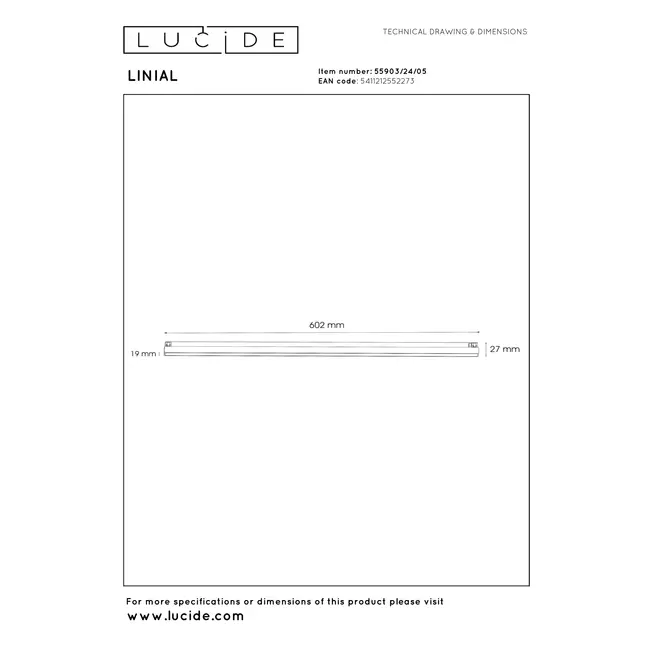 Premium LINIAL GLYXX Rail spot - 1-phase Rail system/ Rail lighting - Smart - 48V Track - 1xLED - Champagne - 55903/24/05