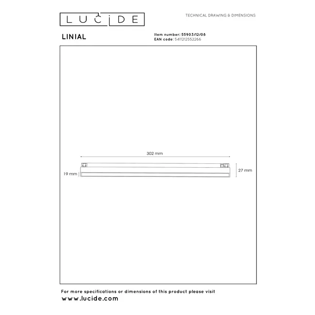 Premium LINIAL GLYX Railspot - 1-fase Railsysteem / Railverlichting - Smart - 48V Track - 1xLED - Mat Zwart Chroom - 55903/12/08