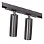 Premium LINIAL MOXX Railspot - 1-phase Track System / Track Lighting - Smart - 48V Track - 2xLED - Matt Black Chrome - 55902/20/08