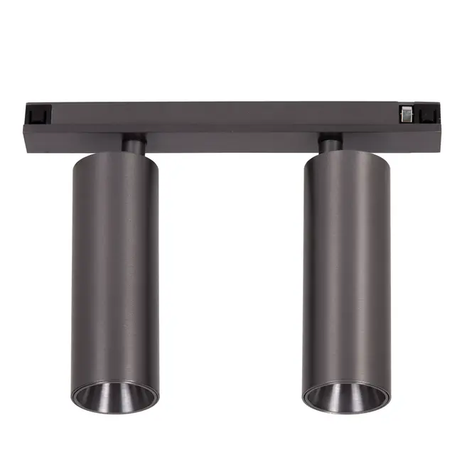 Premium LINIAL MOXX Railspot - 1-phase Track System / Track Lighting - Smart - 48V Track - 2xLED - Matt Black Chrome - 55902/20/08