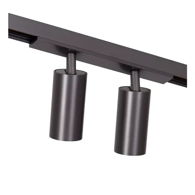 Projecteur sur rail LINIAL BIXX Railspot Premium - Système d'éclairage sur rail monophasé - Intelligent - Rail 48 V - 2 LED - Chrome noir mat - 55901/16/08