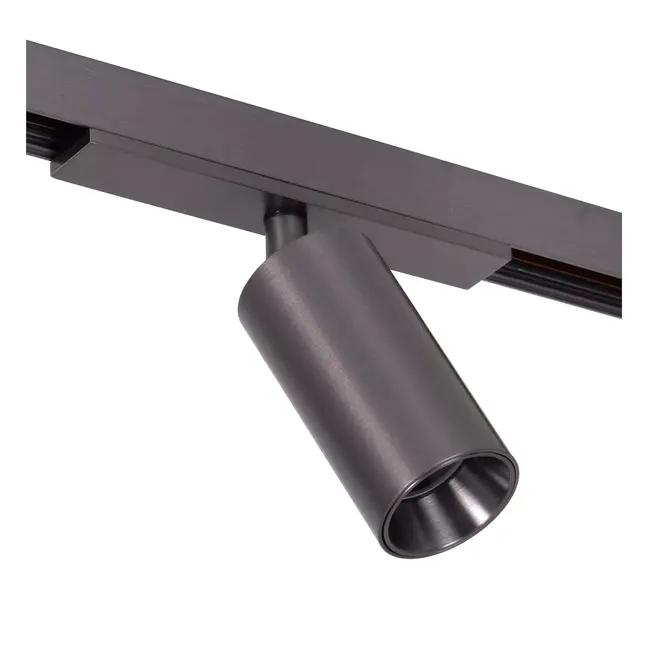 Premium LINIAL BIX Railspot - 1-phase Track System / Track Lighting - Smart - 48V Track - 1xLED - Matt Black Chrome - 55901/08/08