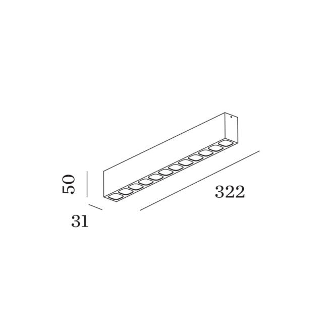 Opbouwspot Pirro Petit 12.0