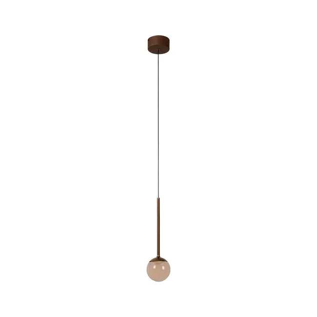 Premium CALINA - Pendant light - Ø 9,9 cm - LED Dim. - CCT - 1x7W 2200K/3300K - With replaceable LED module - Coffee - 24406/07/96