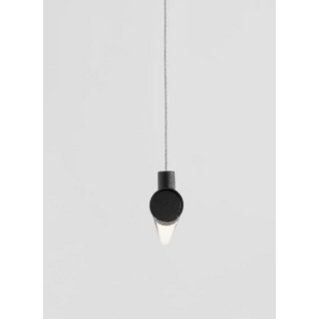 Elettra - hanglamp - Zwart Alu