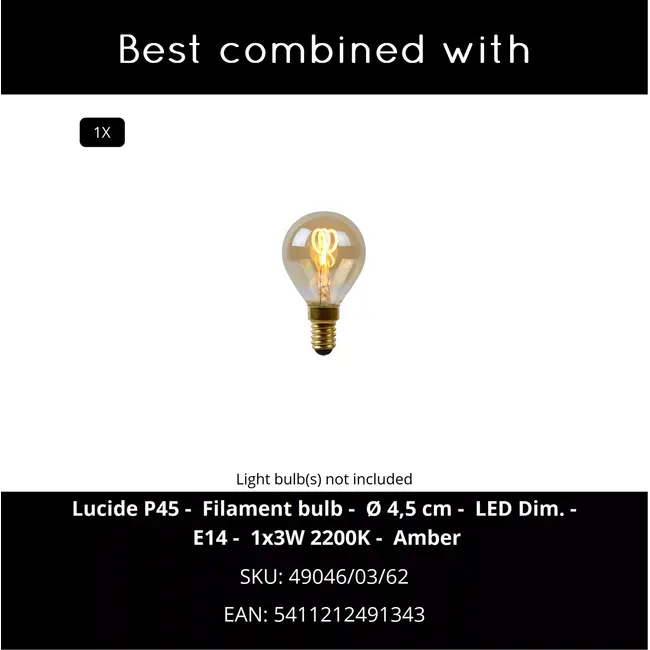 TISSAJA - Lampe de table - Ø 20 cm - 1xE14 - Blanc | Essential - 06528/28/31